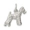 Sterling Silver Schnauzer Charm Pendant Dog Jewelry 16mm x 19mm